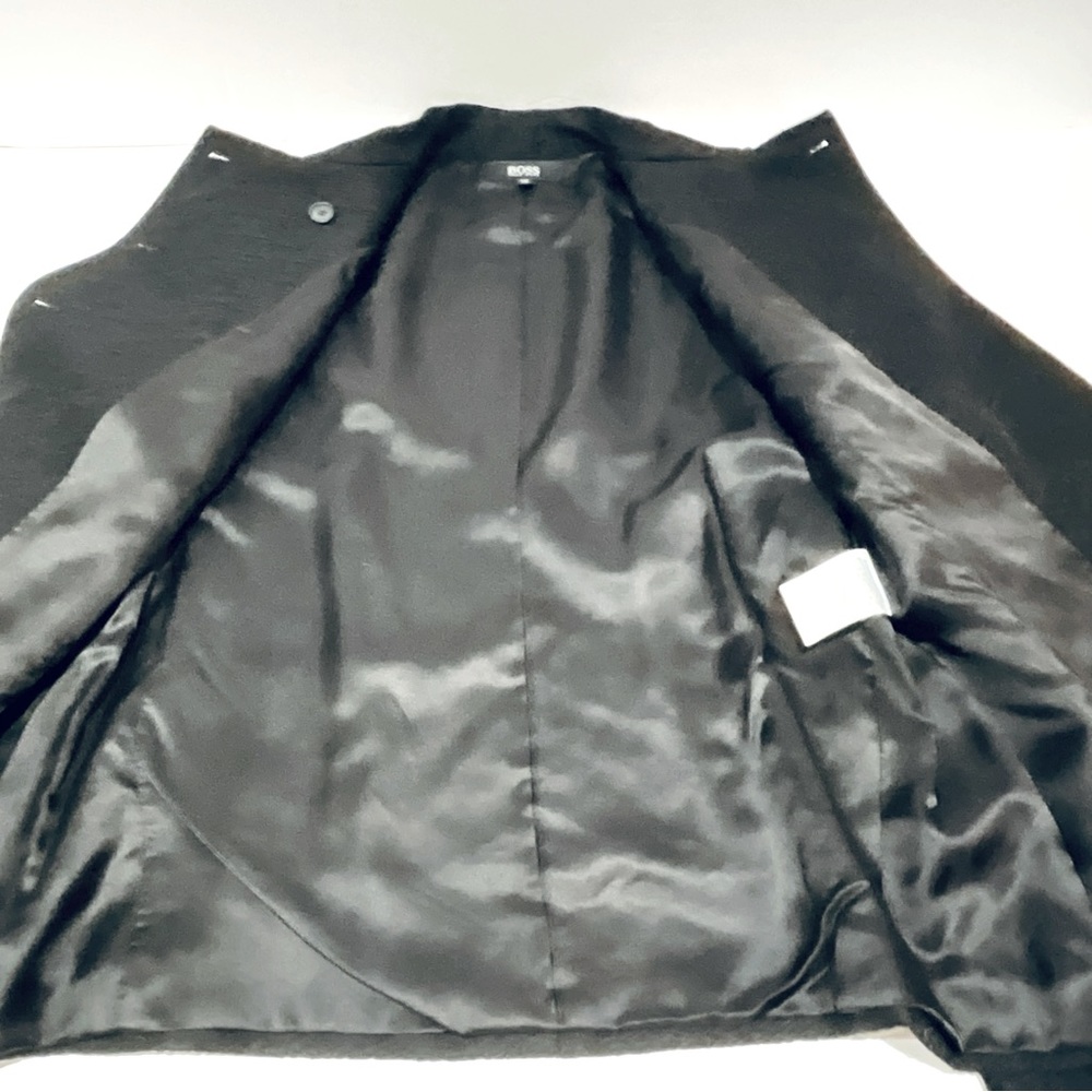HUGO BOSS WOOL BLACK BLAZER. - Picture 7 of 10